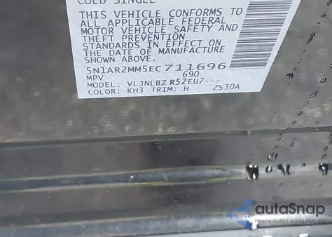 2014 Nissan Pathfinder S from USA, damaged, VIN 5N1AR2MM5EC711696